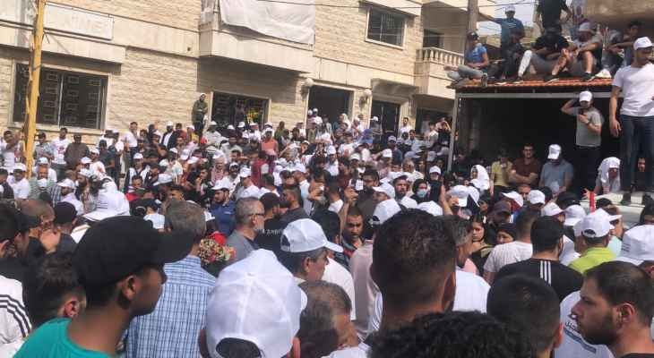اعتصام لمناصري لائحة “سهلنا والجبل” في محيط سراي جب جنين